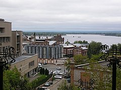 Samara, Russia with view of the Volga